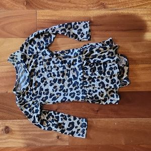 Posh Peanut Leopard Twirl Skirt Onsie